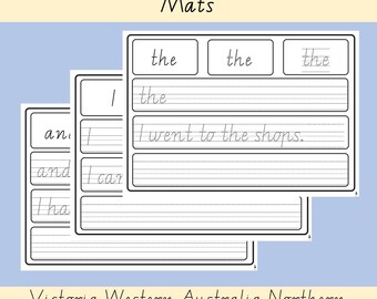 Oxford 100 High Frequency Words Handwriting Worksheets List VIC WA NT Font