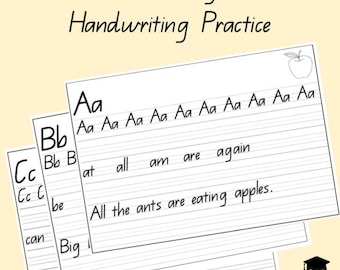 Hojas de práctica de escritura del alfabeto (A-Z) Letras QLD Queensland Australia Q Principiantes Imprimir