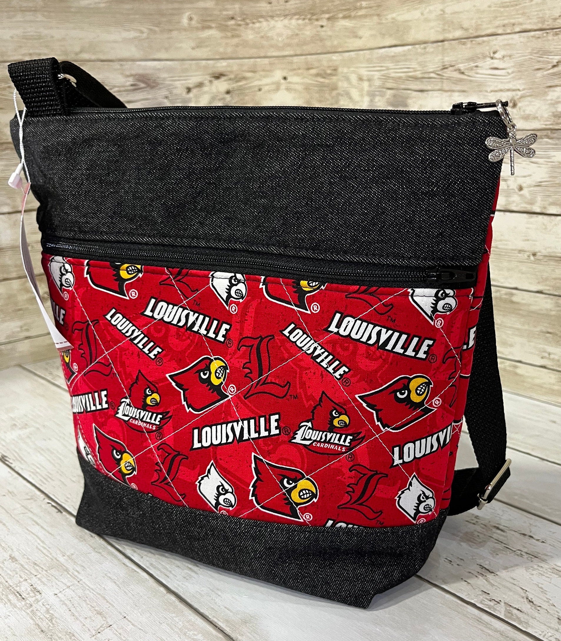 Crossbody Bag/purse Featuring U of L Cardinals Denim 