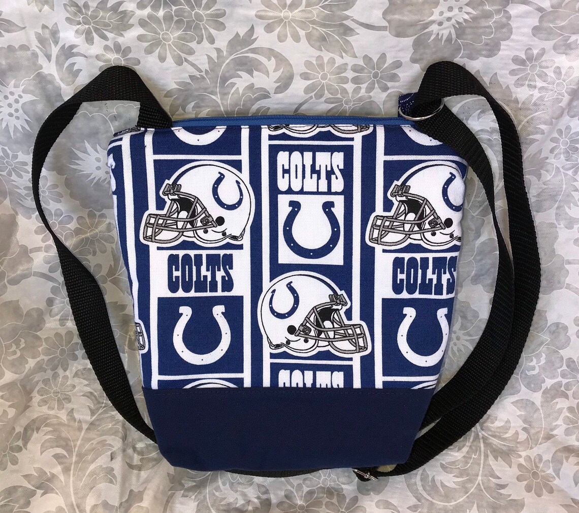 Indianapolis Colts Crossbody Bag/purse Secure Zipper Etsy