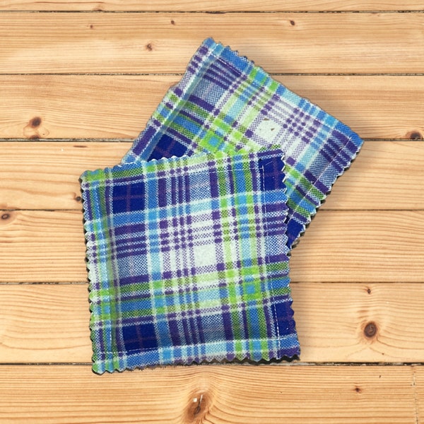 Flannel Hand Warmers - Plaids - 100% Cotton w/Jasmine Rice - Pocket Warmers, Reusable, Microwave Safe, Gifts for Him, Gifts for Her