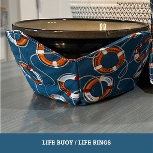Life Buoy Bowl Cozy: 100% Cotton, Microwave Safe