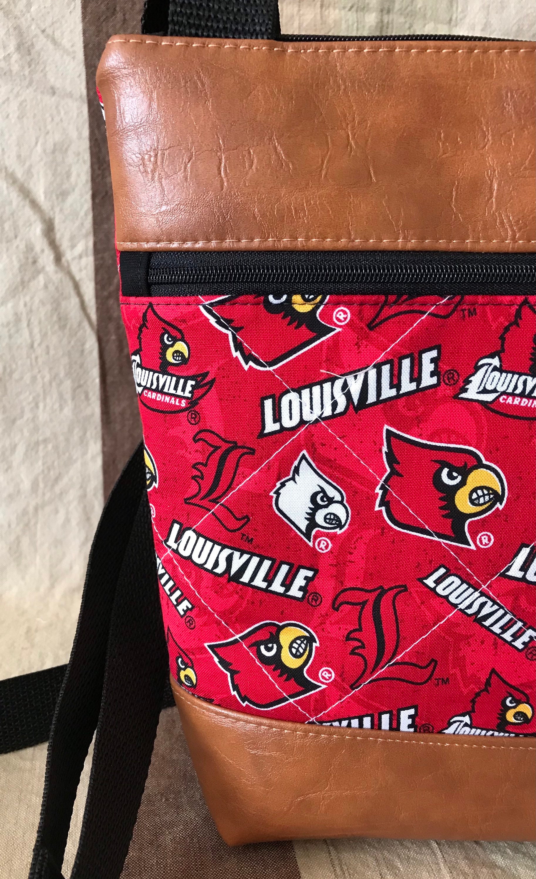 Crossbody Bag/purse Featuring U of L Cardinals Denim 