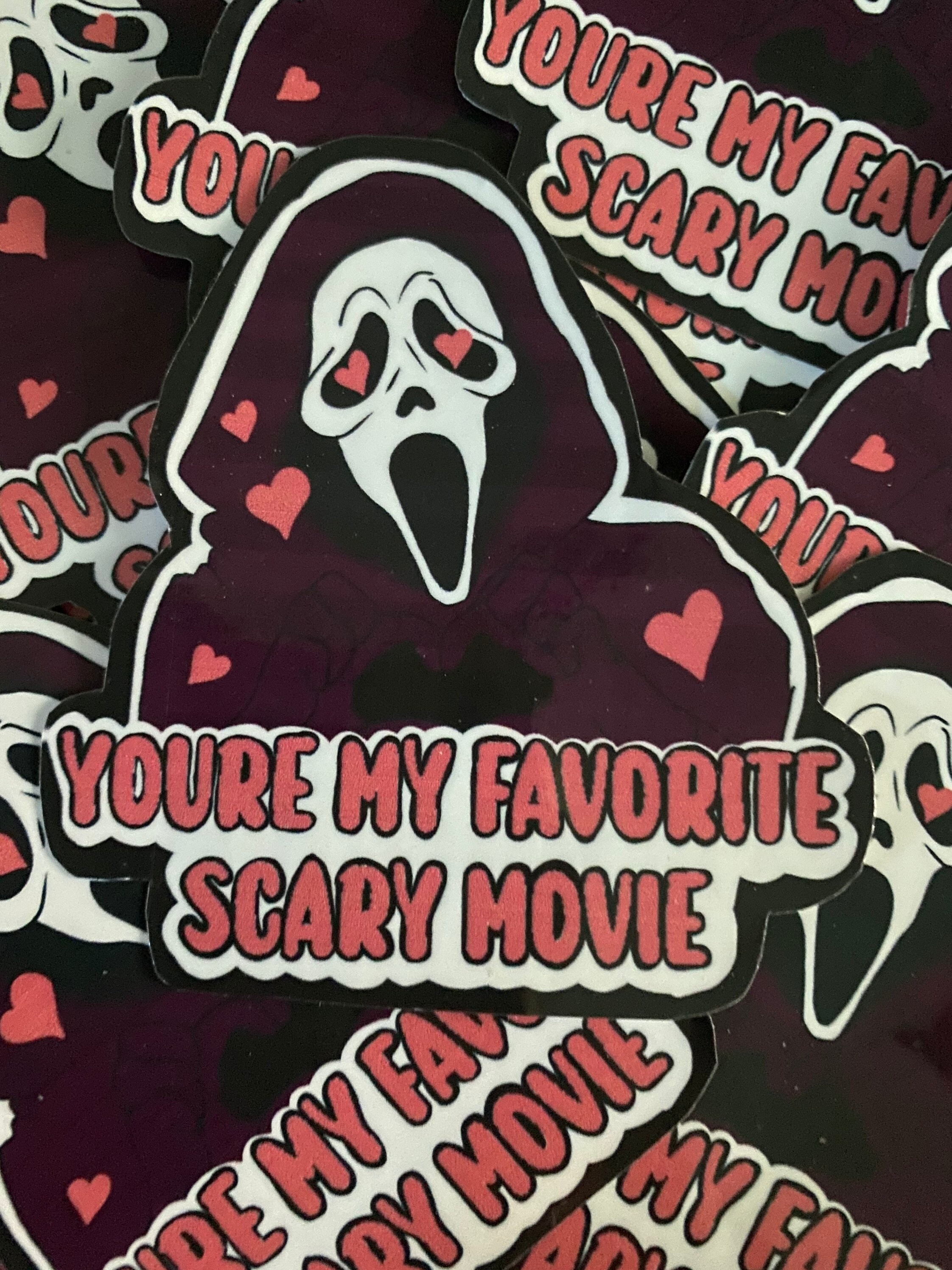 You’re my favorite scary movie sticker, scream, ghost face, horror, s…