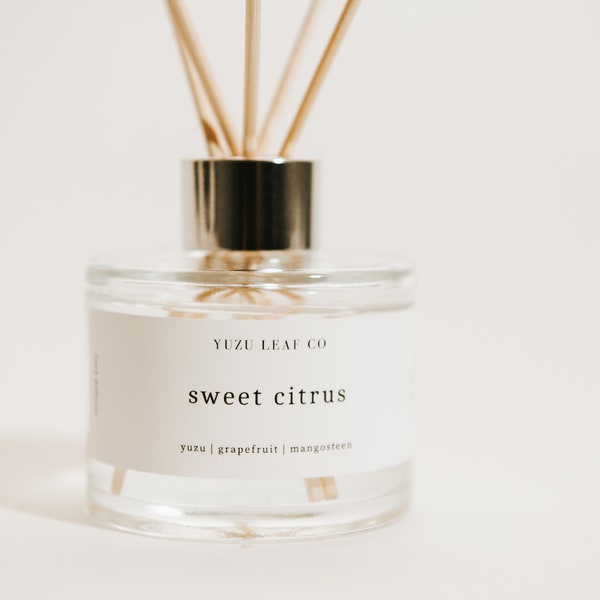 Reed Diffuser (Various Scent Options) | Phthalate & Paraben Free | Long-Lasting Well-Balanced Scents | Minimalist Chic Modern | Asian Scents