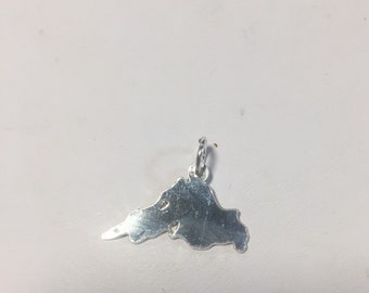 Silver Plated Lake Superior Charm/Pendant