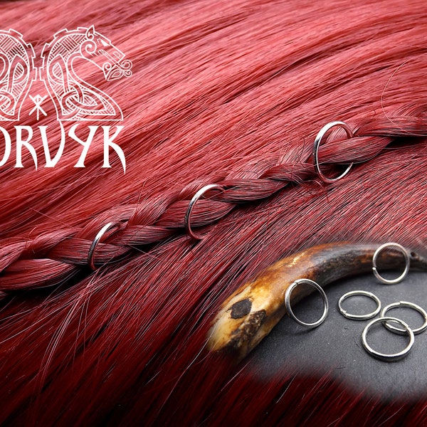 5 anneaux à cheveux - barbe - dreadlocks - Nordique - Viking - Celtique - Bijoux de cheveux - bague de cheveux - Bijoux viking