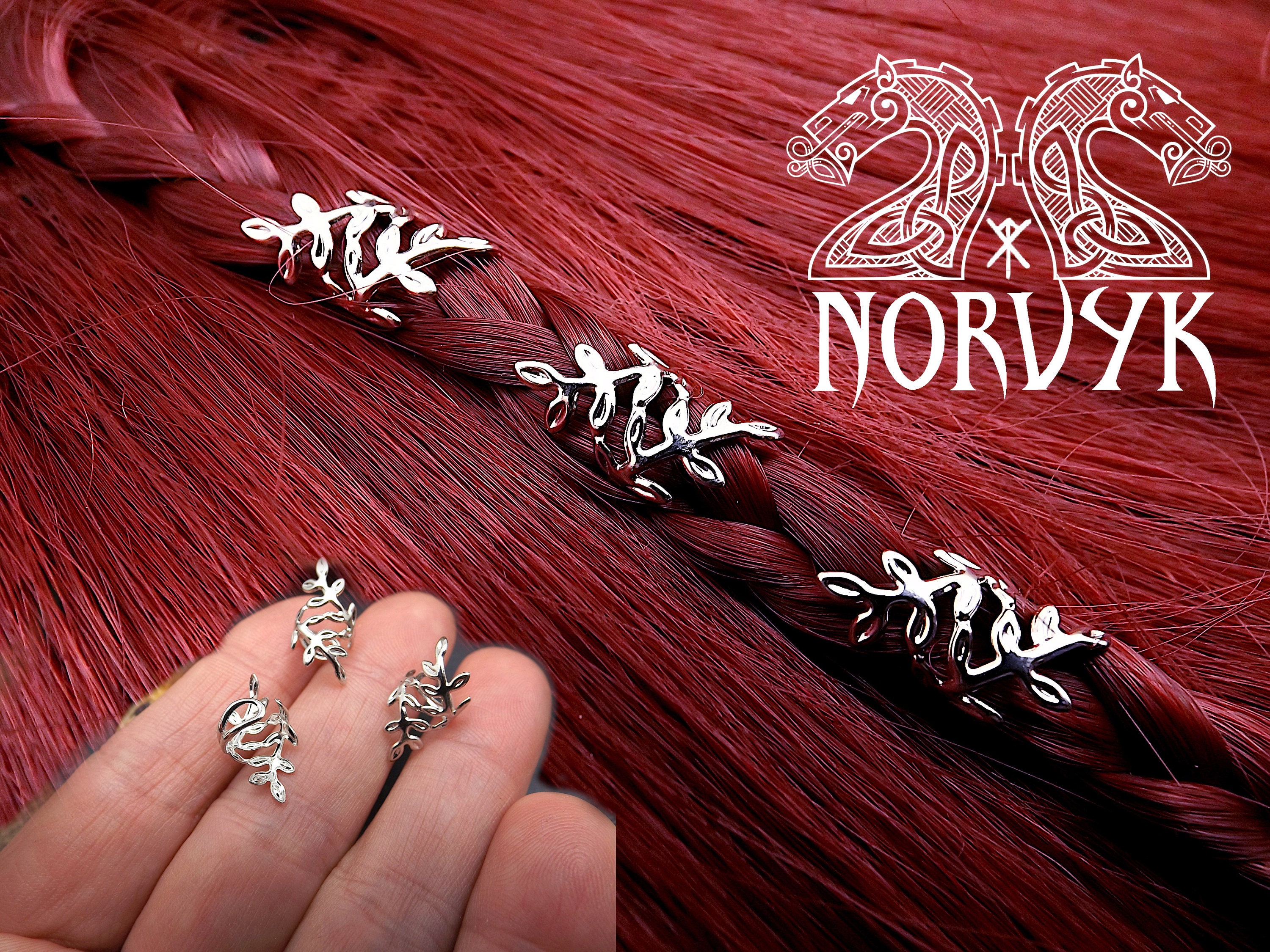 Candy Stripe Hair Bead! Beads for braids, dread beads, loc jewelry, viking  hair bead, viking beard bead, horn bead, witch hair, festival hai