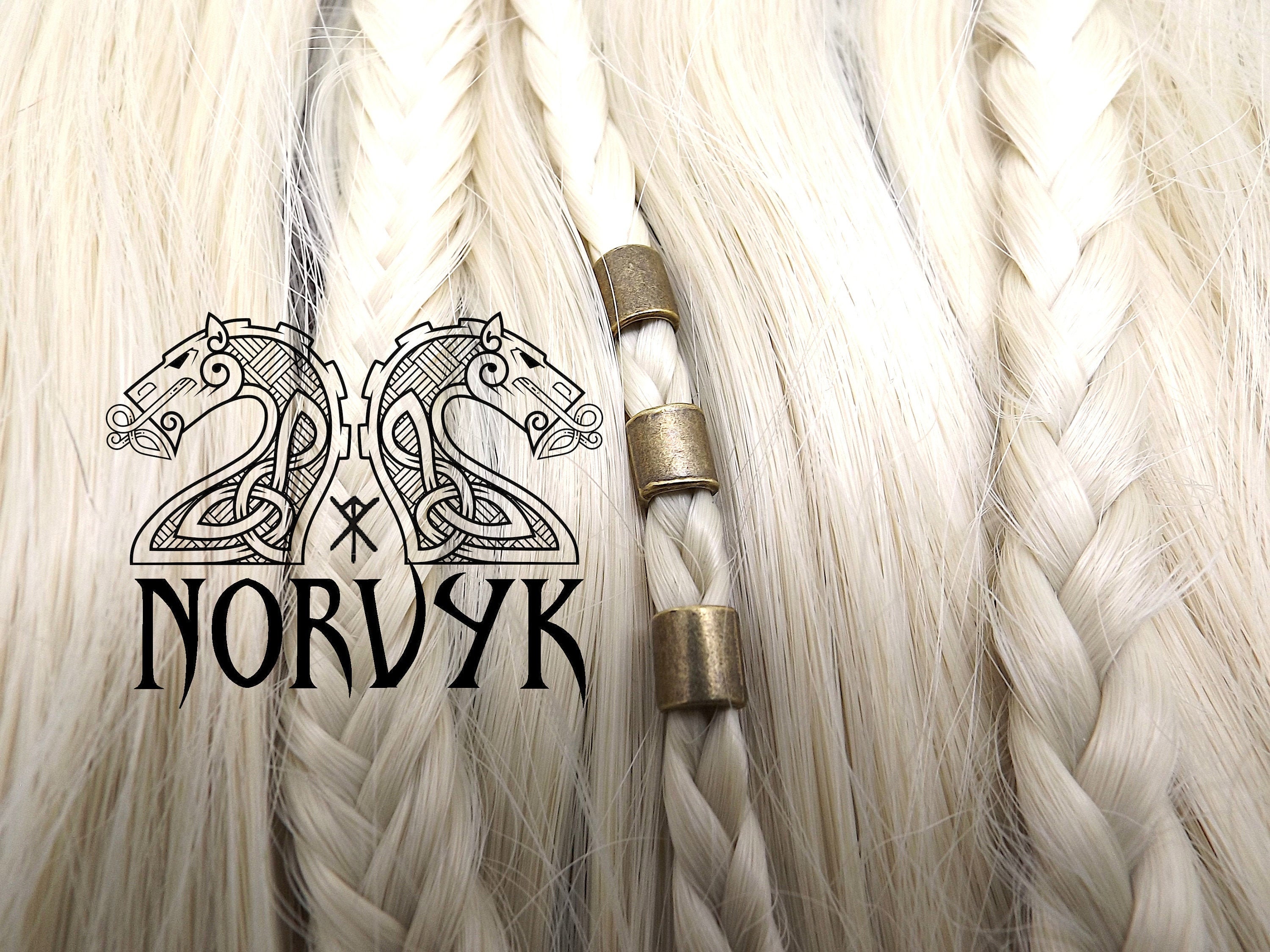 3 Hair beads beard dreadlocks Nordic Viking Celtic Etsy