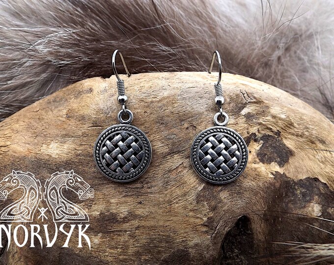 Boucles d'oreilles viking celtique entrelacs bijoux viking celte