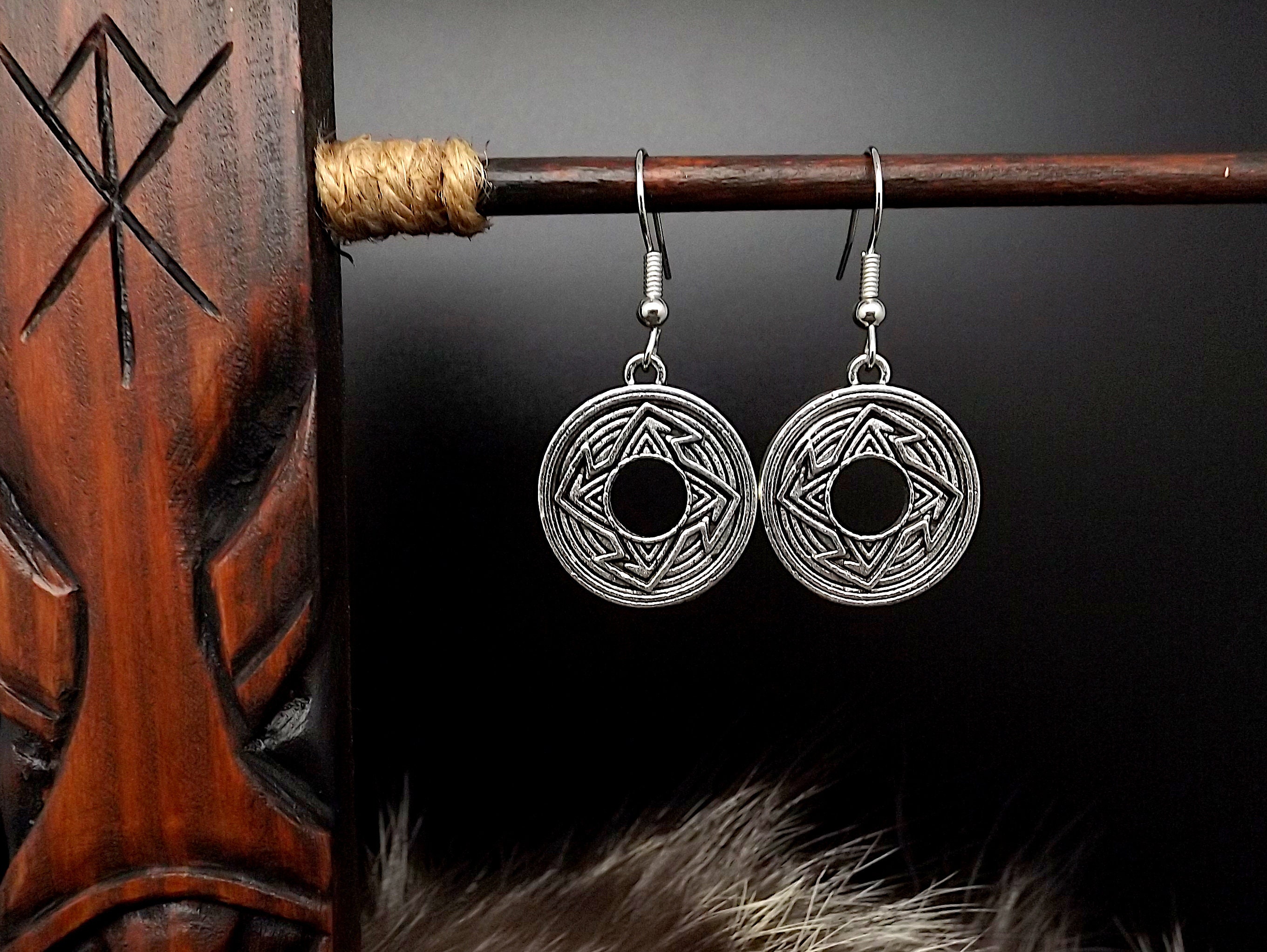 VIKING earrings Viking Nordic jewellery Viking Nordic  Etsy