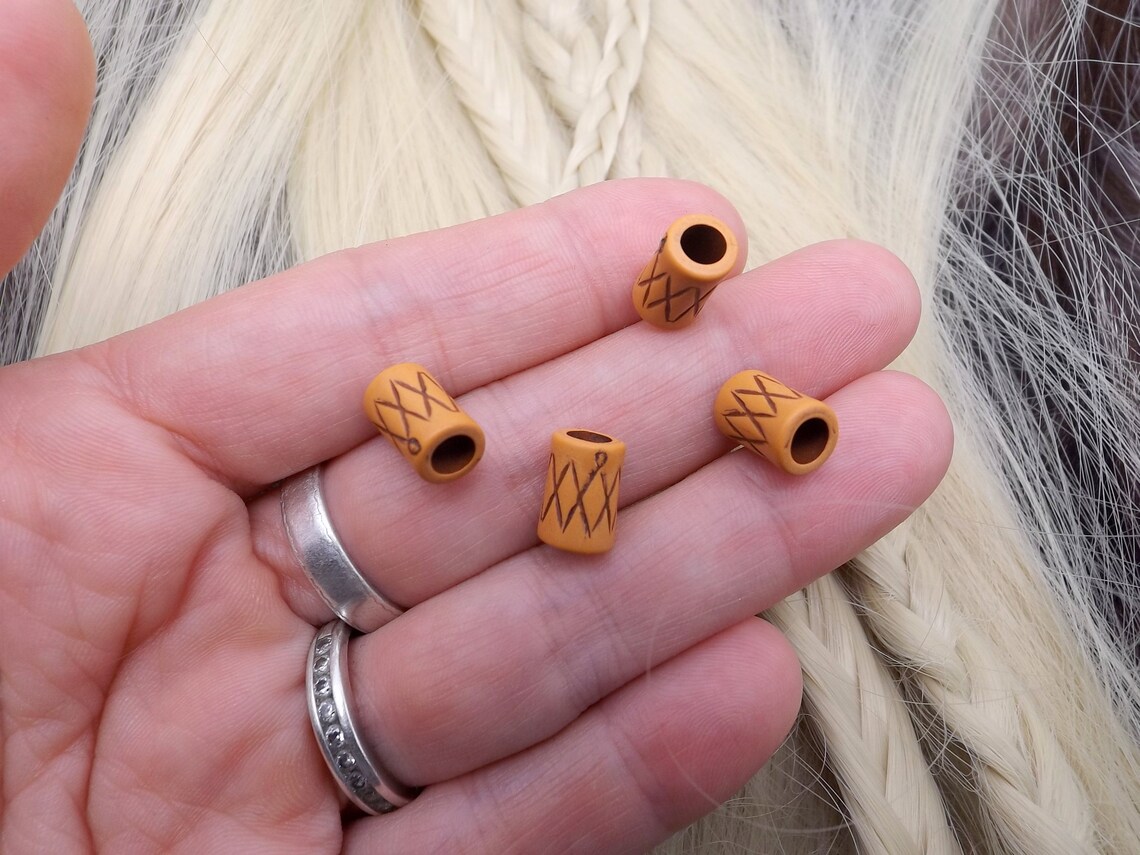 Tube Perle Triple Nœud Pour Dreadlocks - Argent Sterling 925, Marque 81stgeneration, Neuf