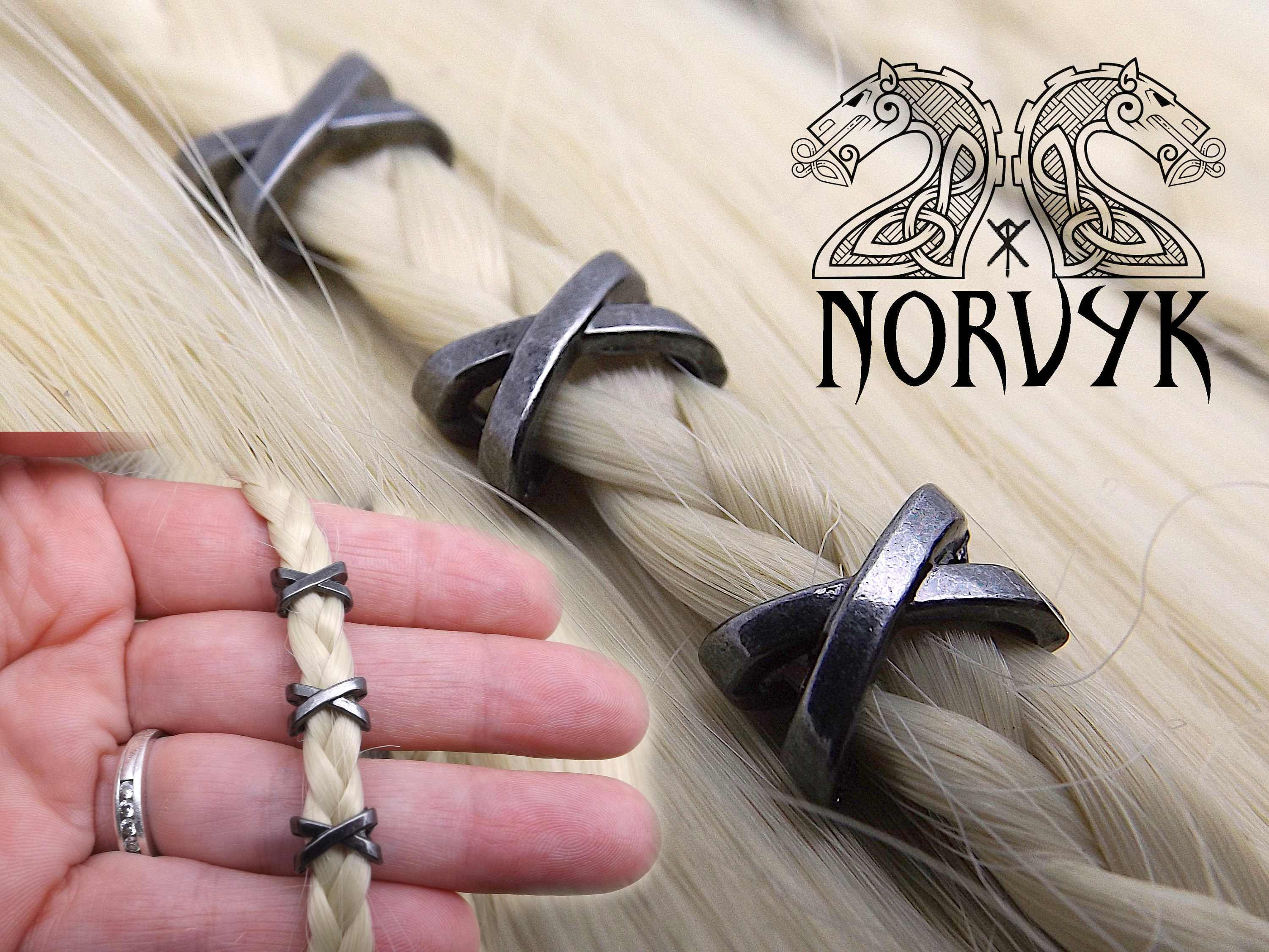30PCS Viking Beard Beads Norse Braiding Bracelet Necklace DIY Jewelry Hair  Decor - Necklaces, Facebook Marketplace
