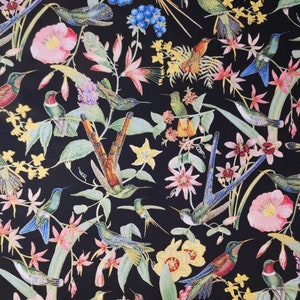 Hummingbirds by Elizabeth&#39;s Studio #M4915. Fabric by the yard and half yard. Hummingbird fabric, fabric with birds, summer fabric.