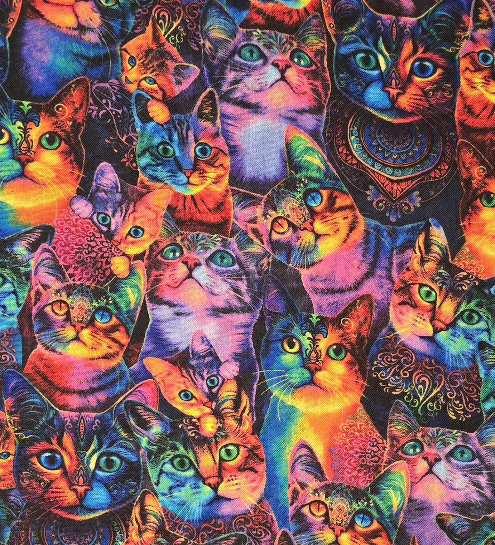Cat Fabric, Wild Cat by Timelesstreasures. #CAT-CD3031 Sold by Yardage ...