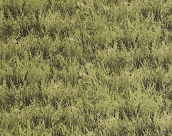Grass fabric, Landscape medley #250 green for Elizabeth's Studio. Sold by yardage and half yard cuts. Landscape fabric, grass fabric.