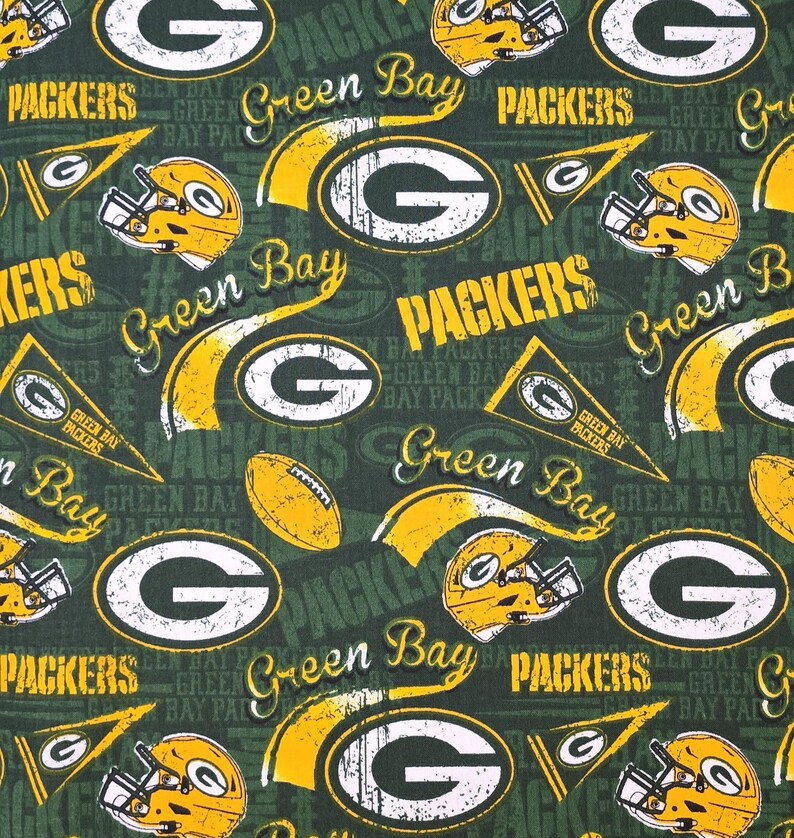 Green Bay Packers 100% Cotton Fabric, NFL#14837. 60