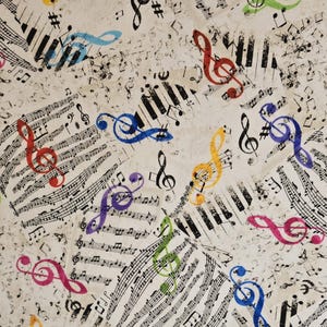 New Arrival,  music fabric, Jazz Fusion by Chong Ahwang for Timeless Treasures. Music-CD02233. Fabric by the yard and half yard. Music notes