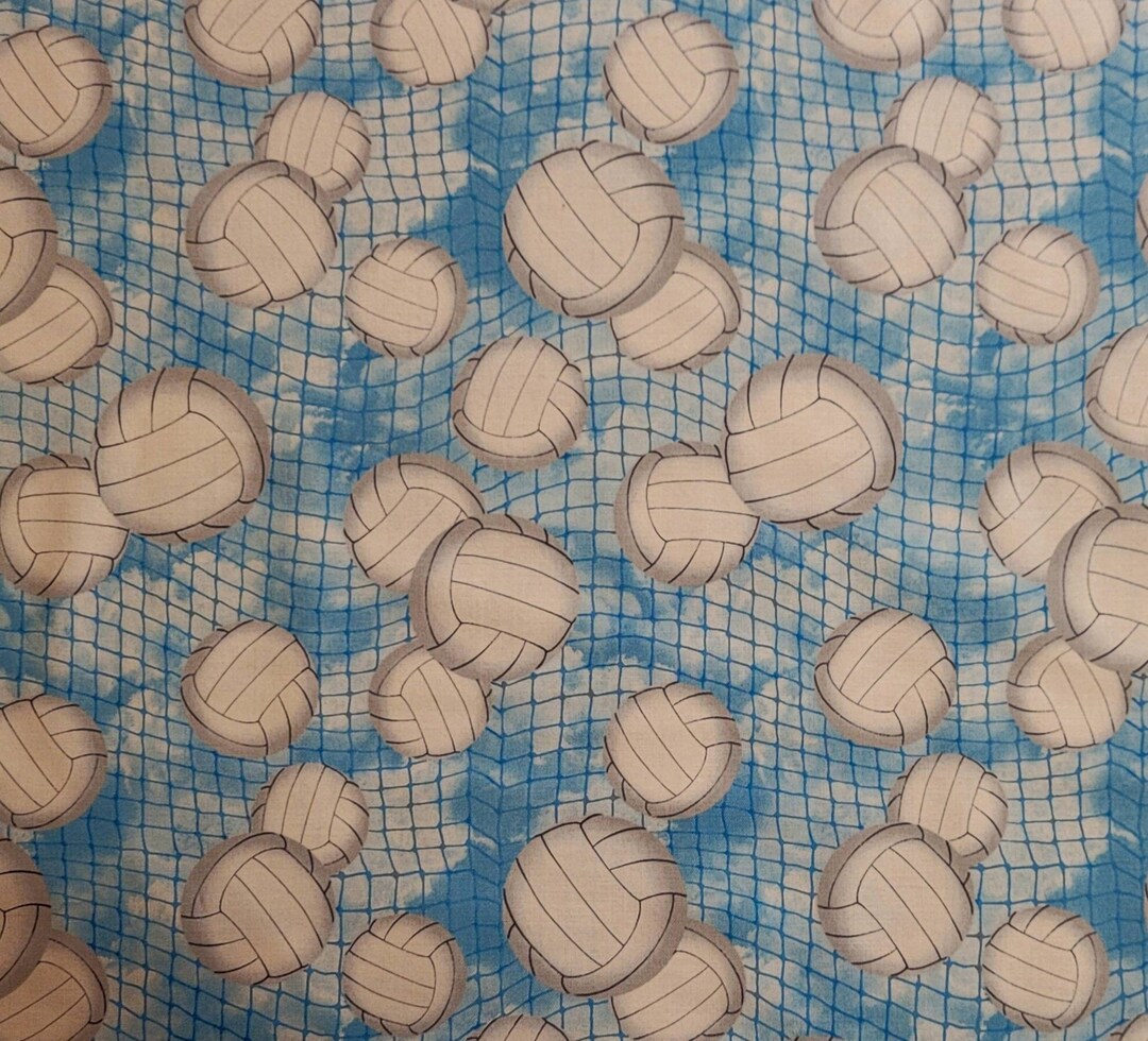 Volleyball Fabric by Timeless Treasures Fabric. Sports Etsy