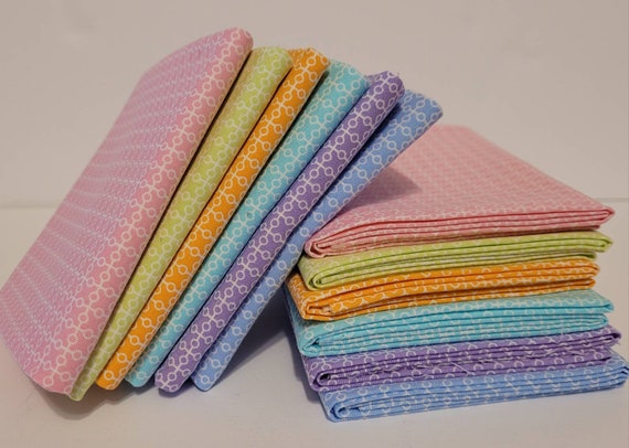 Spring Fabric Bundles From Benartex. 6 Fat Quarters in Pastel 