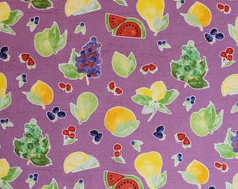 Fruit fabric by Riley Blake  Designs #C12415 Fabric by the yard, half yard and fat quarters. Food fabric, fruit fabric.