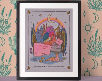 Sometimes, the Best Thing to do is Nothing - Moonrise Menagerie Print