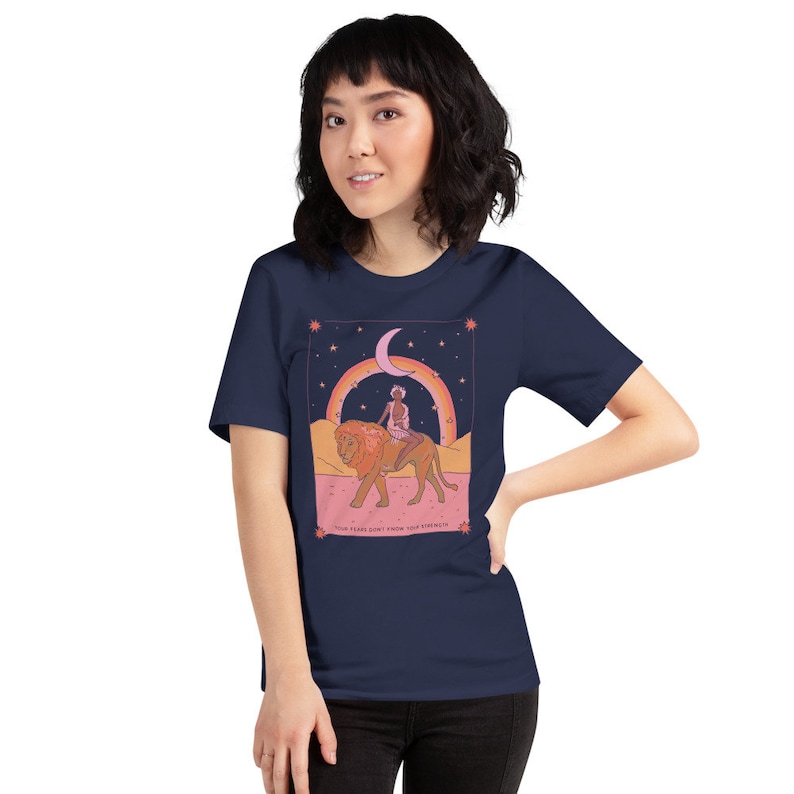 Your Fears Don't Know Your Strength Moonrise Menagerie Short-Sleeve Unisex T-Shirt image 2