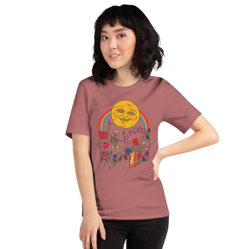 Dancing a Jig Under the Moon Moonrise Menagerie Short-Sleeve Unisex T-Shirt image 4