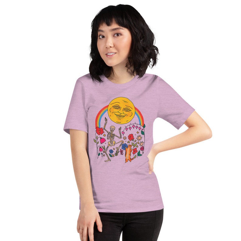 Dancing a Jig Under the Moon Moonrise Menagerie Short-Sleeve Unisex T-Shirt image 6