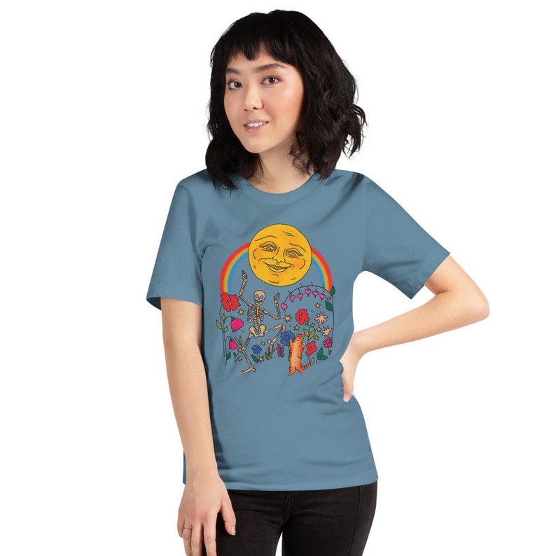 Dancing a Jig Under the Moon Moonrise Menagerie Short-Sleeve Unisex T-Shirt image 5
