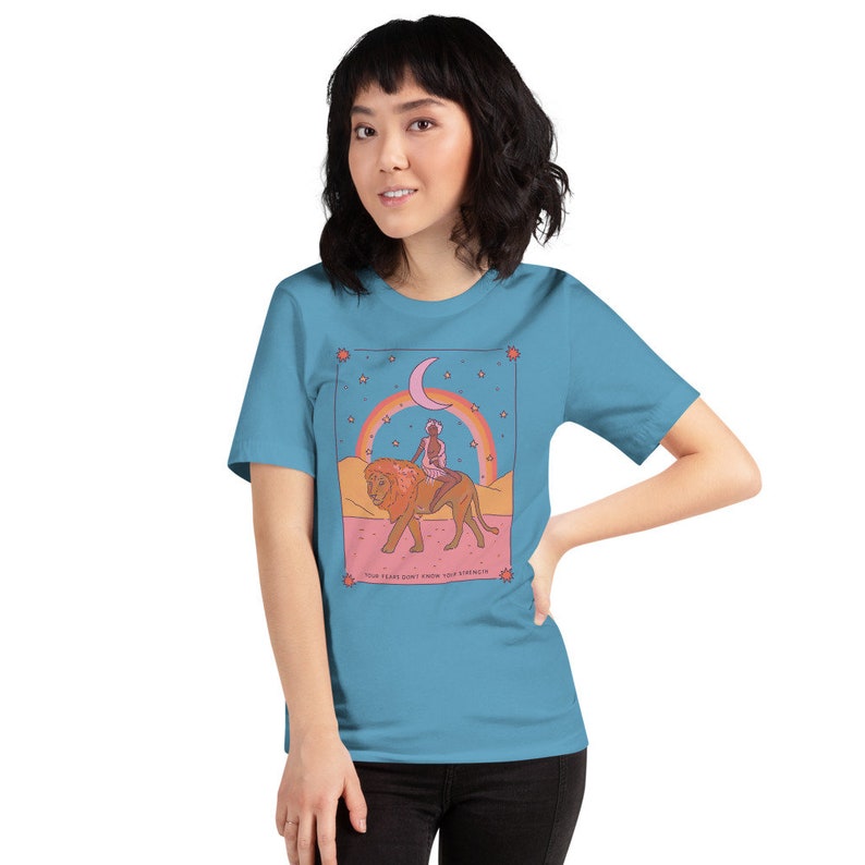 Your Fears Don't Know Your Strength Moonrise Menagerie Short-Sleeve Unisex T-Shirt image 4