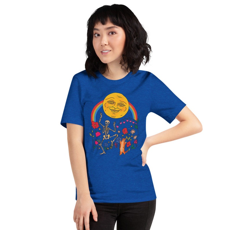 Dancing a Jig Under the Moon Moonrise Menagerie Short-Sleeve Unisex T-Shirt image 3