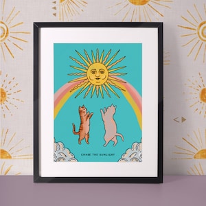 Chase the Sunlight Moonrise Menagerie Print