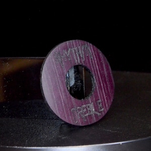 Les Paul Toggle Switch Ring, Purple Heart pickguard, vintage guitar les Paul wood pickguard