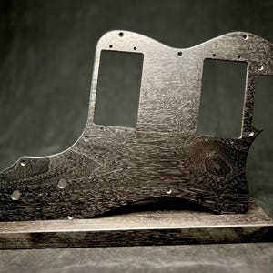 Fender 72 Telecaster Thinline Pickguard, Black wood pick guard, vintage guitar pickguard
