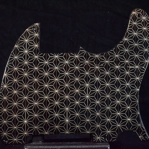 Fender Telecaster Pickguard, black wood pick guard, vintage guitar pickguard