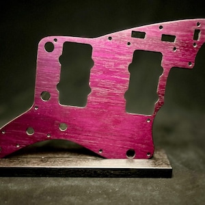 Fender Jazzmaster, Purple Heart pickguard, wood telecaster pickguard