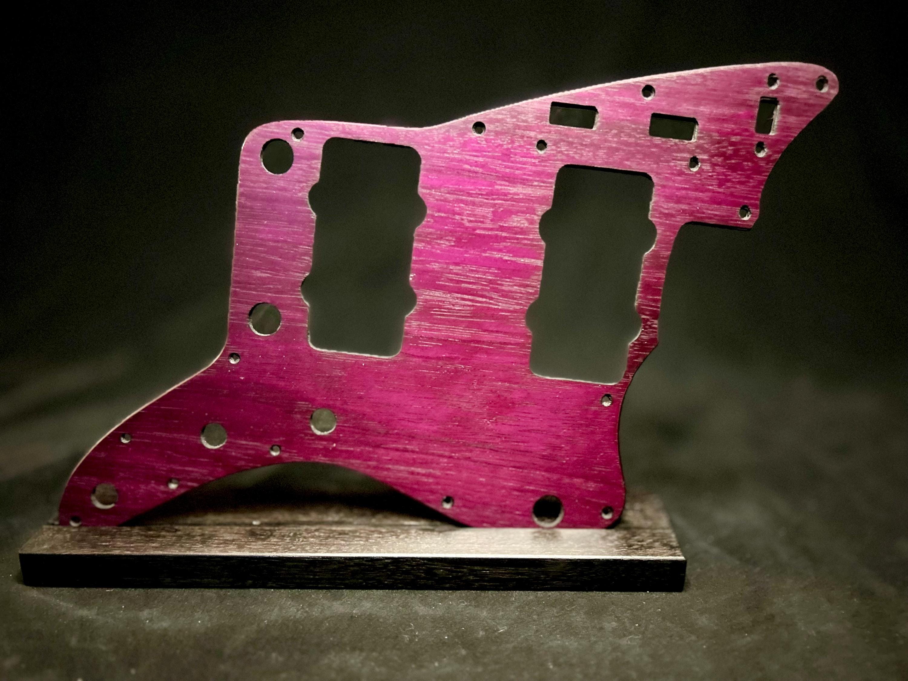 Fender Jazzmaster, Purple Heart pickguard, wood telecaster pickguard