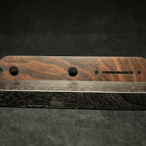 Fender Telecaster Control Plate, Black Walnut pickguard, wood telecaster pickguard