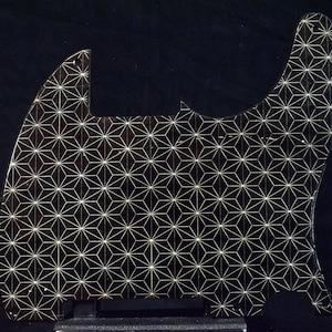 Fender Telecaster Pickguard, black wood pick guard, vintage guitar pickguard