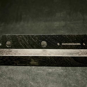 Telecaster Control Plate, Vintage Gitarren Pickguard aus schwarzem Holz