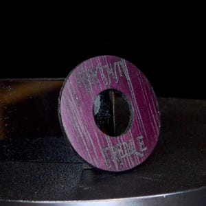 Les Paul Toggle Switch Ring, Purple Heart pickguard, vintage guitar les Paul wood pickguard