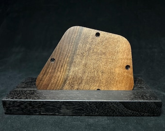 Coperchio della piastra di controllo Firebird in noce nero figurato, battipenna in legno fatto a mano
