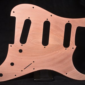Fender Stratocaster Pickguard, black wood pick guard, vintage guitar pickguard