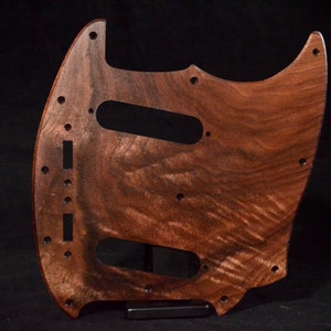 Fender Mustang Pickguard, Wood pick guard, vintage guitar pickguard