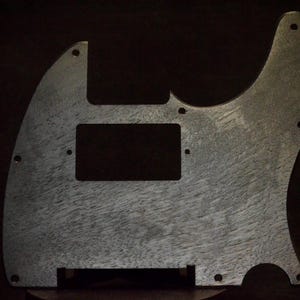 Fender Telecaster Pickguard, black wood pick guard, vintage guitar pickguard