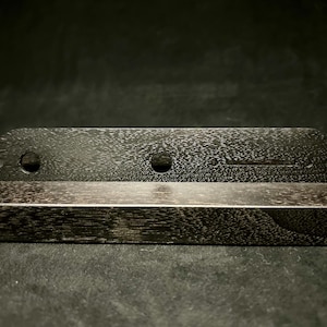 Telecaster Control Plate, Vintage Gitarren Pickguard aus schwarzem Holz