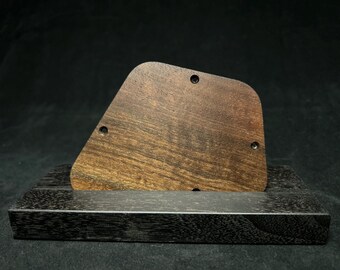 Coperchio della piastra di controllo Firebird in noce nero figurato, battipenna in legno fatto a mano