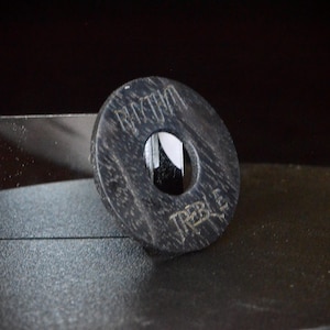 Black Walnut Les Paul Toggle Switch Ring, Guitar Pickguard