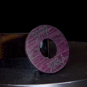 Les Paul Toggle Switch Ring, Purple Heart pickguard, vintage guitar les Paul pickguard